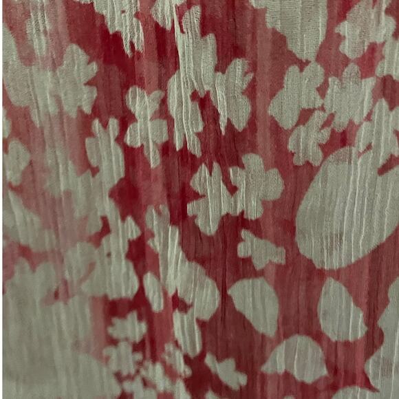 Elie Tahari Floral Sheer Silk Long Sleeve Tunic Blouse Swim Cover Small - Picture 4 of 13